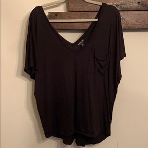 Express Deep double V neck